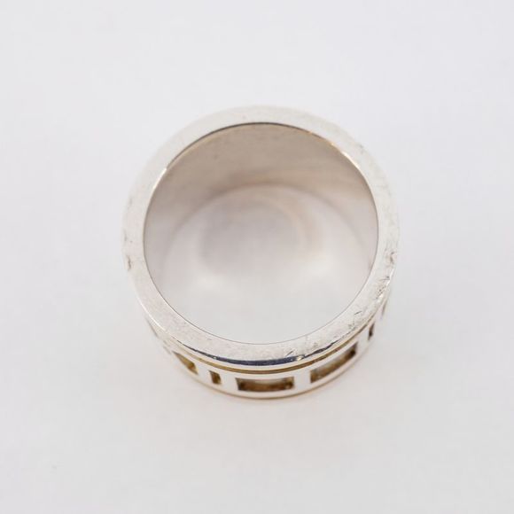 Tiffany & Co Ring Atlas Wide Silver 925 Size 105 Ladies - Picture 4 of 10